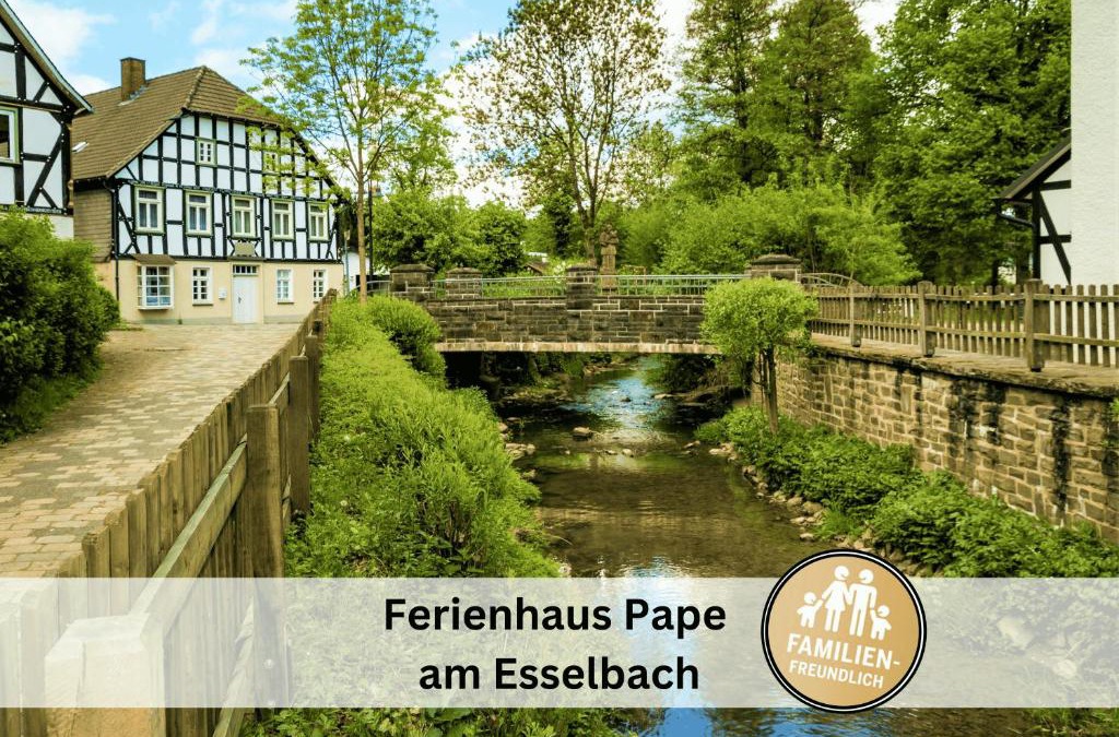 Eslohe House | Ferienhaus Pape - 300m2, 15 Betten - mit großem privatem Garten, Pool, Dart, Sauna-, Grill- und Spielbereich - Ideal für Familien