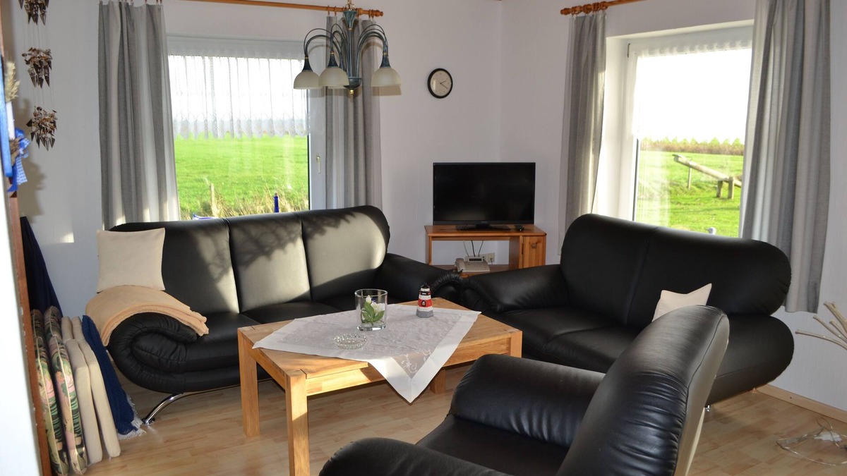 Poppenbull Apartment | Ferienwohnung auf dem Ferienhof Nickelswarft 2 in Poppenbüll für 2-6 Personen