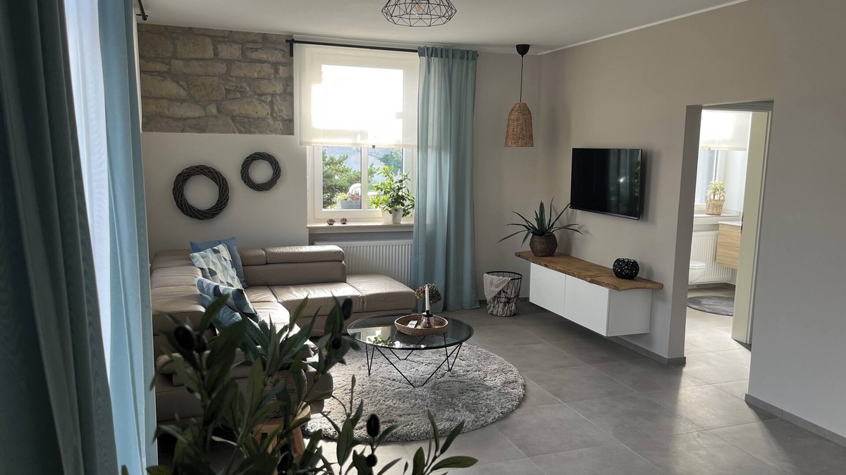 Obermendig Apartment | Ferienwohnung Basaltliebe im Modernen Landhausstil Sich wie Zuhause Fühlen
