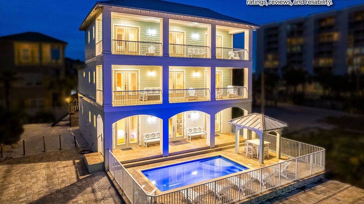 Miramar Beach Villa | Few steps across from beach, Gulf views, Saltwater pool