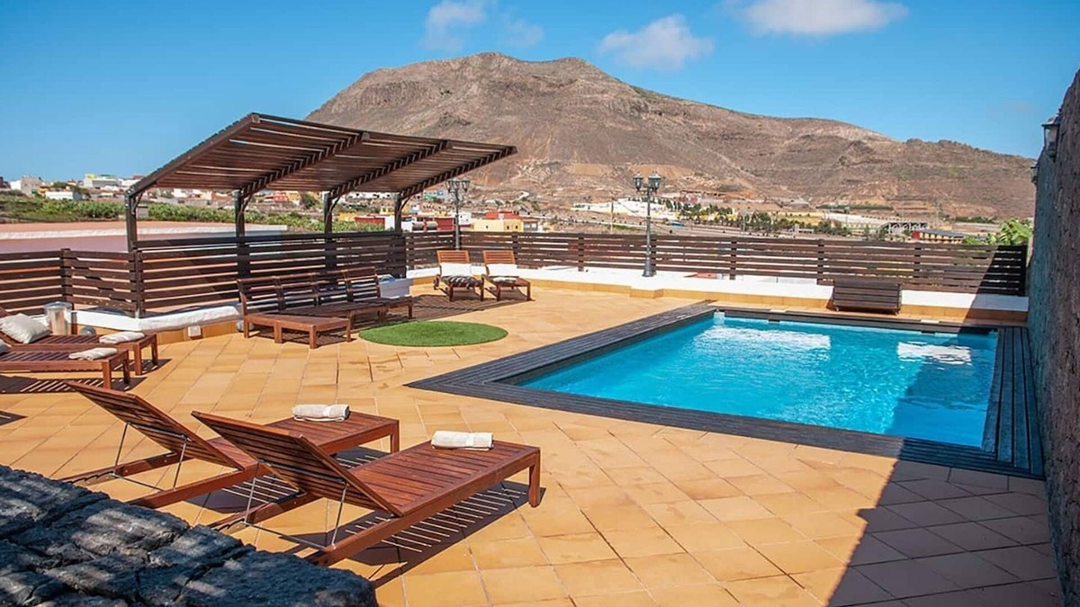 Galdar Villa | Finca 'Jardín del Norte' with Mountain View, Private Pool, Terrace & Wi-Fi