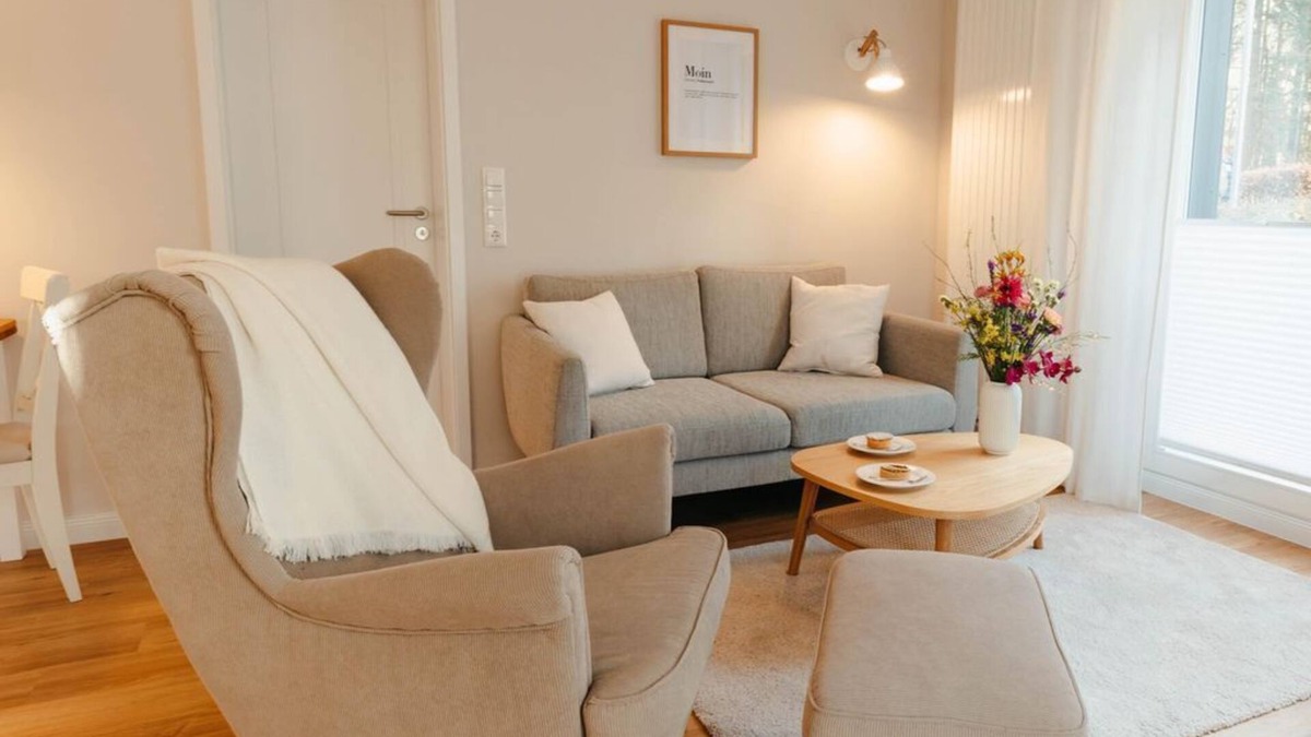Ratzeburg Apartment | Fine Stuuv, Dusche, WC, 1 Schlafzimmer - Übermsee
