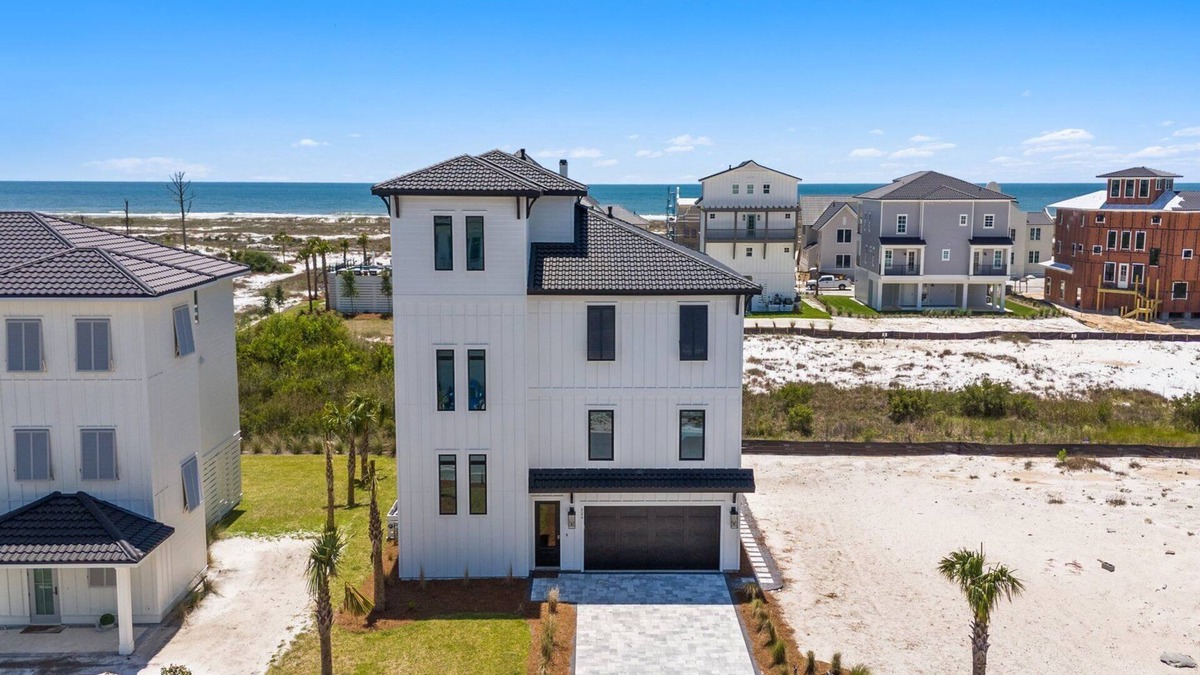 Bay County House | Fins with Benefits: New Build, Beach Views, Outdoor Games, Hot Tub, Pet Friendly