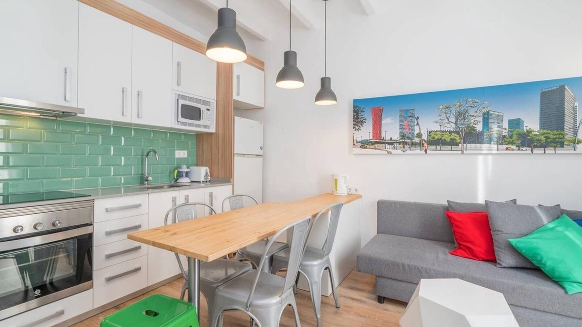 El Port Apartment | FIRA POP 3 Modern Balcony by MyRentalHost