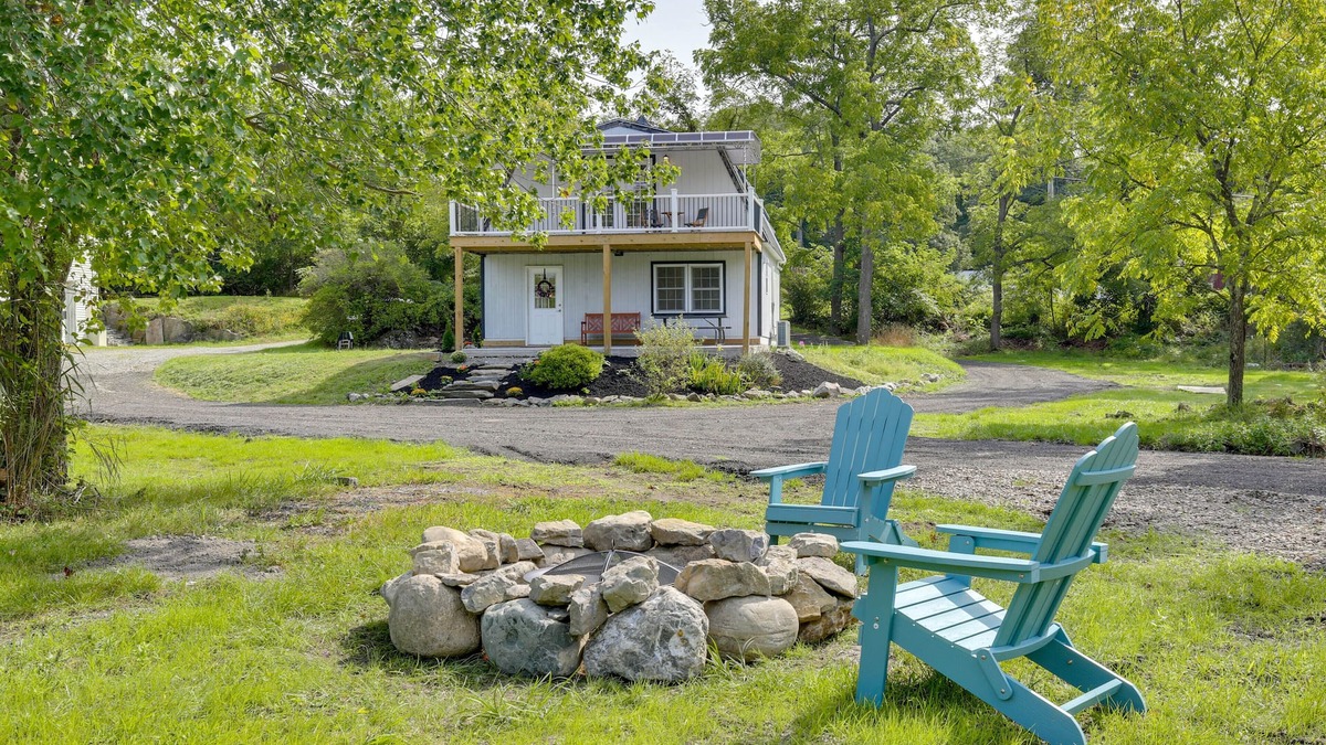 Wappingers Falls House | Fire Pit + On-Site Pond: Hudson Valley Home!