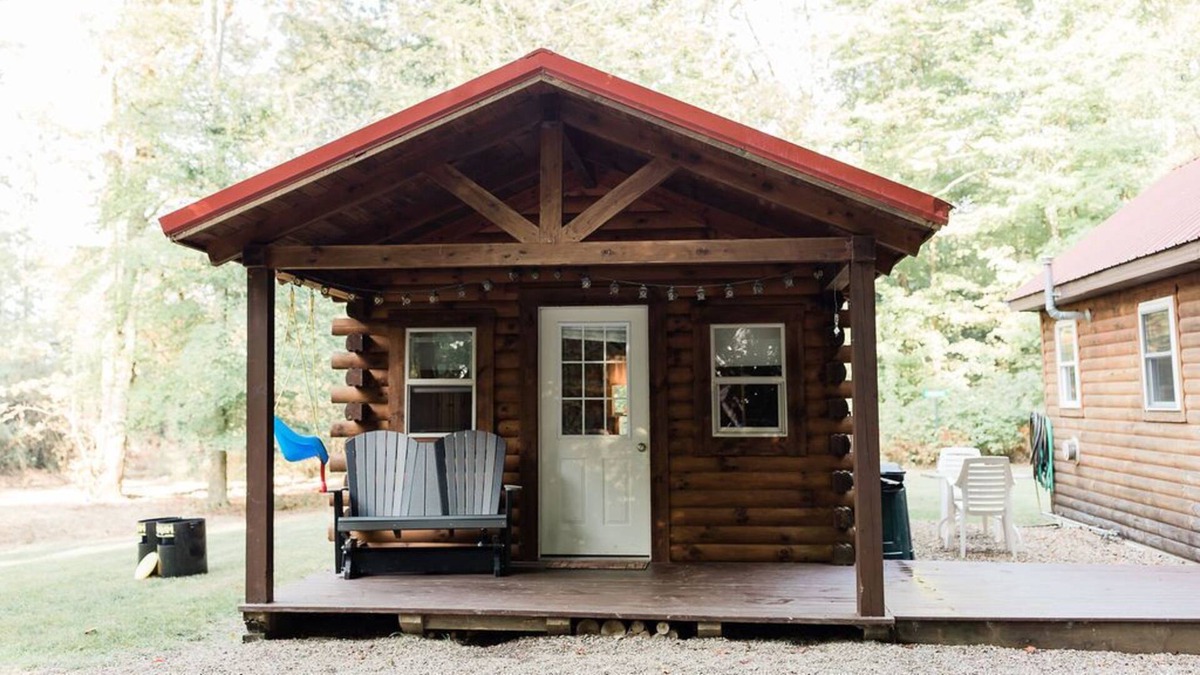 Apple Creek Cabin | Fire Pit Private Cabins Retreat In The Woods!