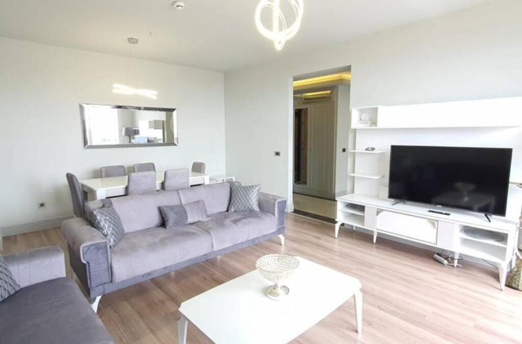 Buyukcekmece Apartment | FIRST AVENUE 2 bedrooms, Livingroom with a charming sea view