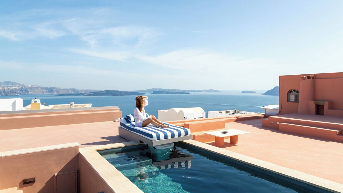 Oia Villa | First Floor | Panoramic 2-Bedroom Caldera Residence with Rooftop Oasis - Adults Only, Villa Oro