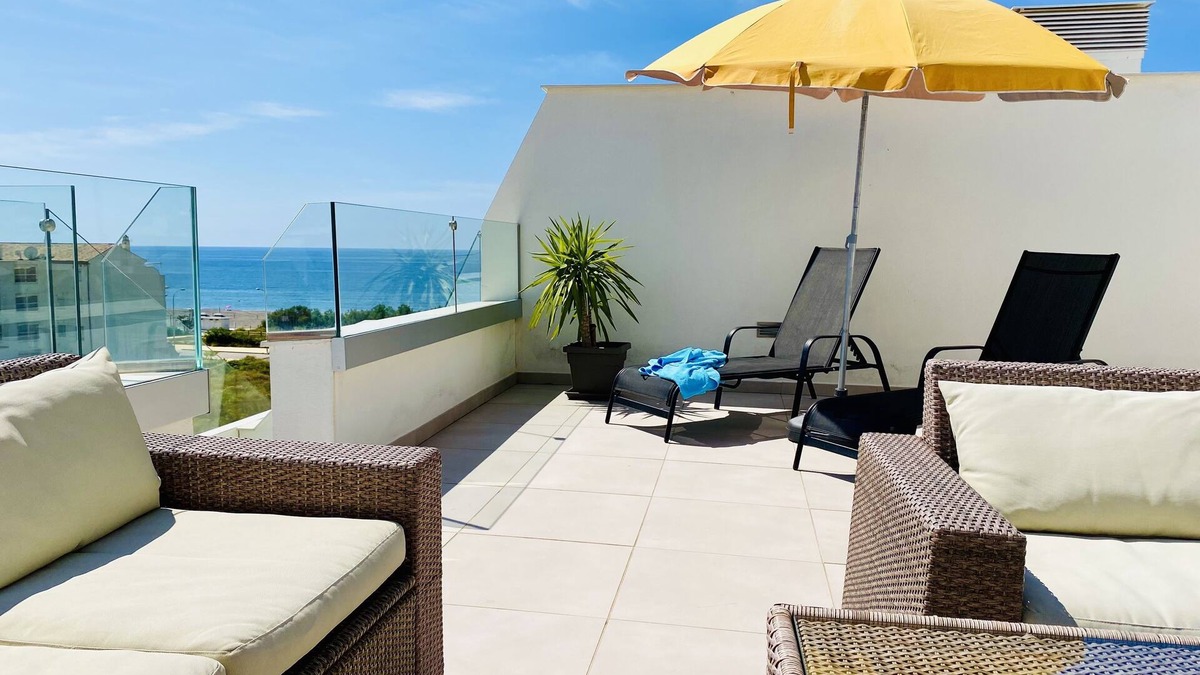 Torrox Costa Apartment | First line, neighbor with the sea and pool, roof terrace, family friendly