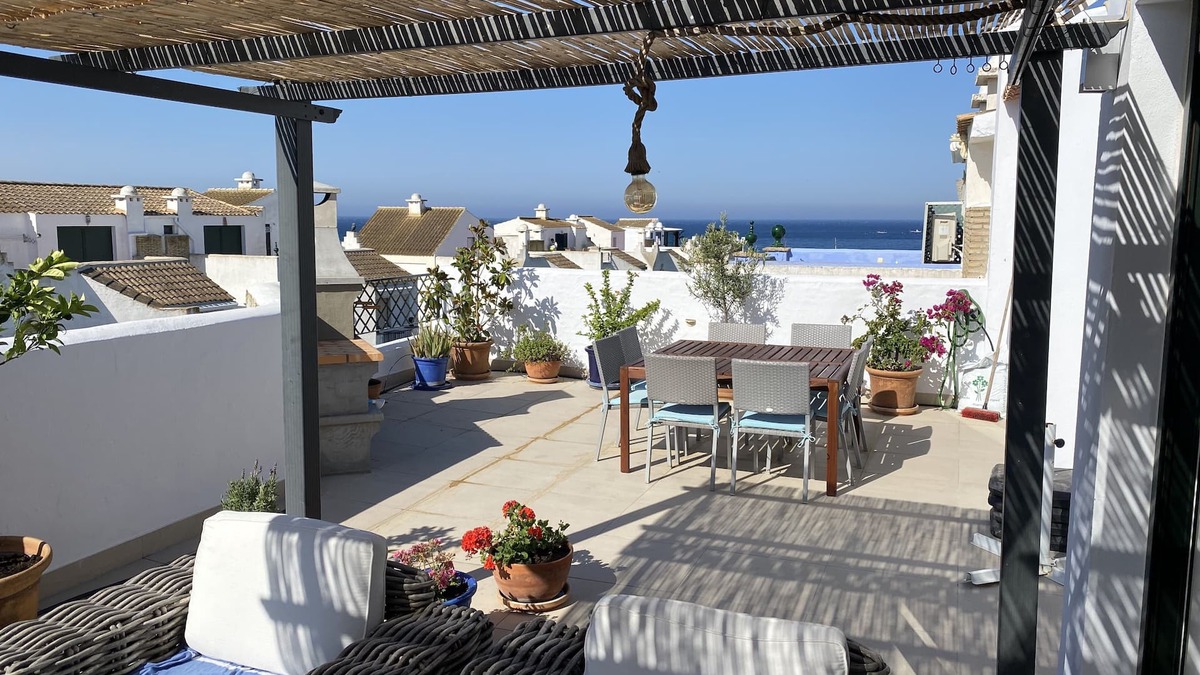 Atlanterra Apartment | First line on the beach with large private terrace