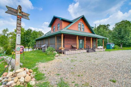 Brook Park House | Fish and Swim Lakefront Mora Home on 2 Acres!