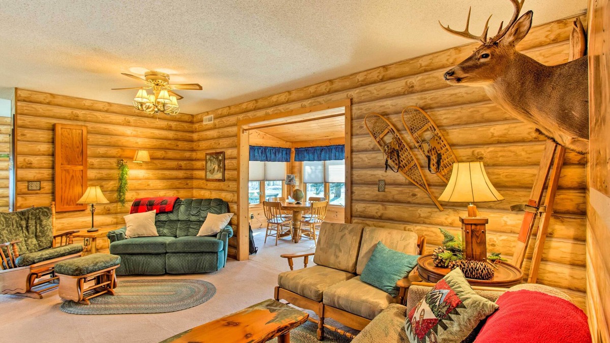 Lake Nebagamon Cabin | Fish & Hike: Wooded Cabin 9 Mi to Lake Nebagamon!