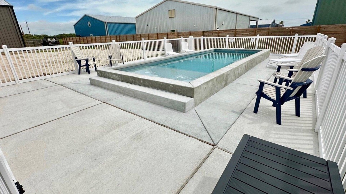 Port O Connor House | FISH STORIES POC Pool & Playscape