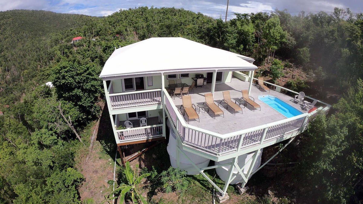 Fish Bay House | Fish Tales a Caribbean Cottage style home with a Pool, walk to Reef Bay Beach