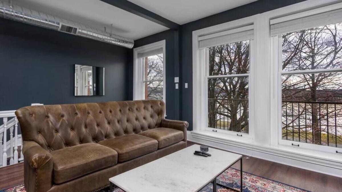 Harrisburg - Hershey Apartment | Flats on Front - Riverfront Gem, Fast Wi-Fi, 3F