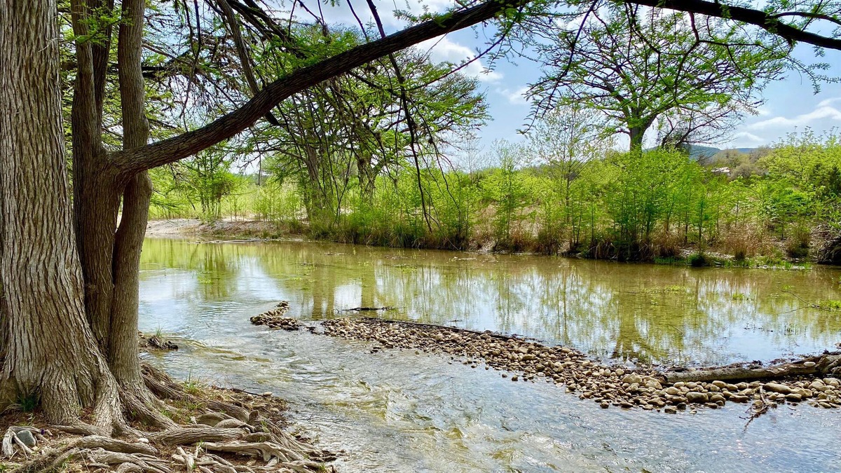 Concan House | Float to your Cabin! Gorgeous River Front, River & Mt. Views, Acreage, Gated.