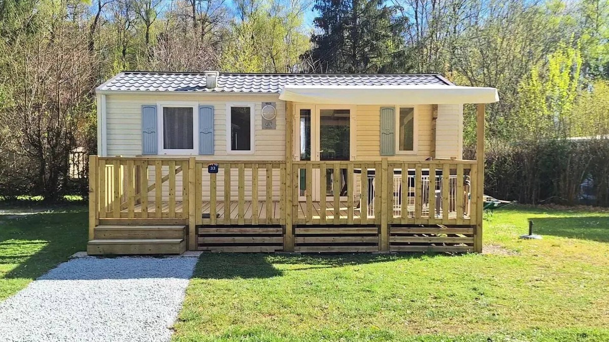 Leval House | Flower Camping du Lac de la Seigneurie * - Mobil home Ibiza COMFORT 26m2 (2 bedrooms) + Semi covered terrace of 18 m2 (new!) 4 people