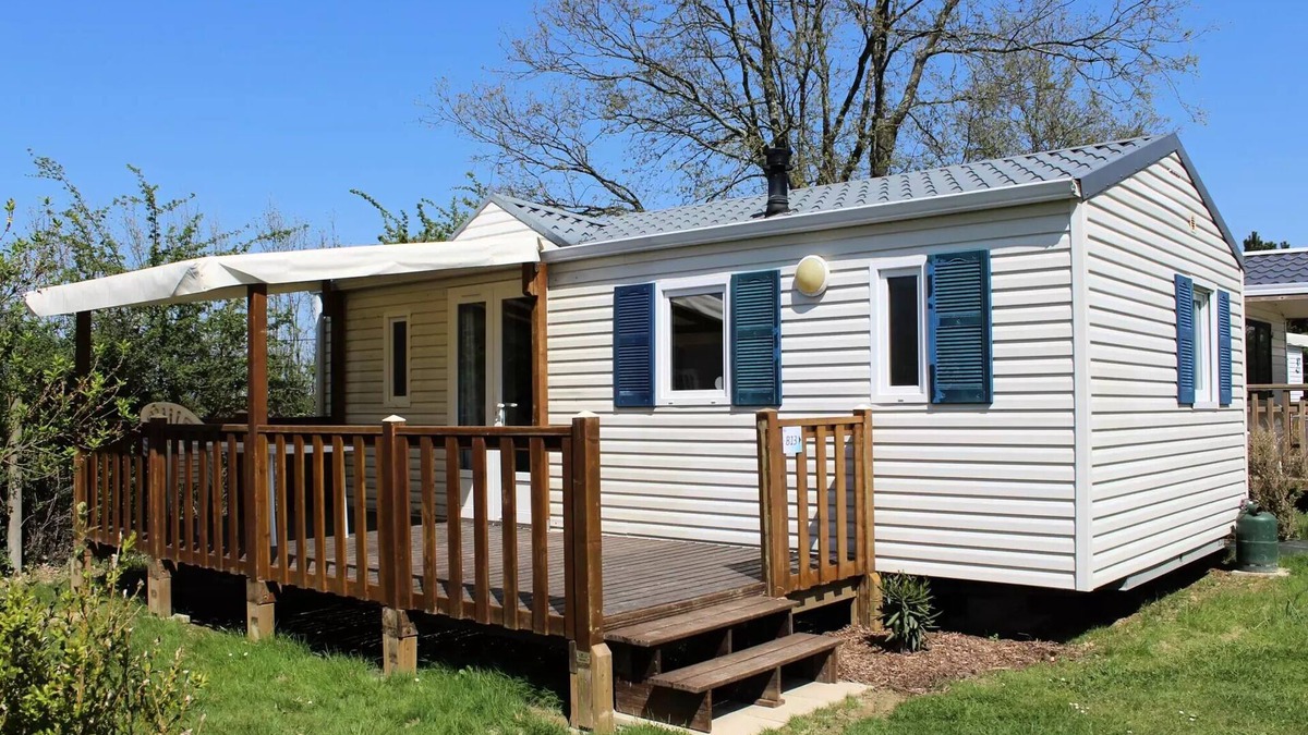 Les Achards House | Flower Camping Le Pavillon * - Mobil home Standard 34m2 - 3 bedrooms + Semi-covered terrace 6 people