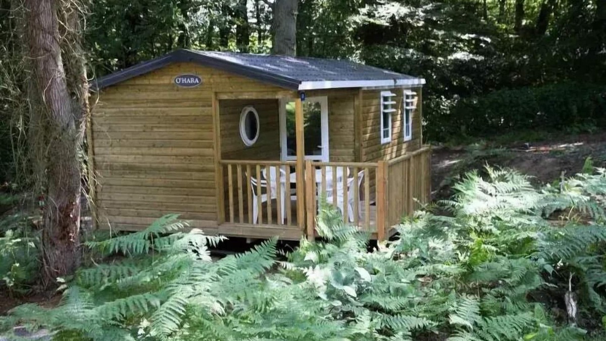 Yport House | Flower Camping La Chênaie * - Mobile home Standard Wood 31m2 3 bedrooms + semi-covered terrace 18m2 + TV 6 persons