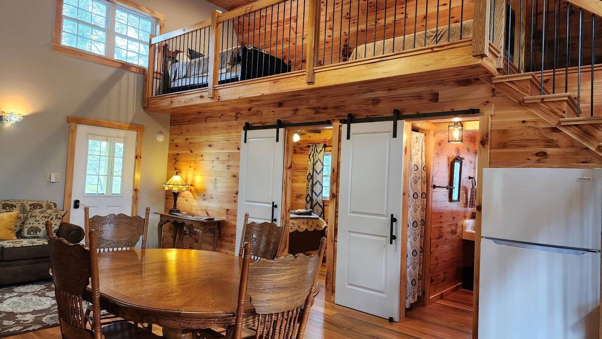Laurelton Cottage | Fly Away Cabin: Relax and enjoy the creek views and sounds.