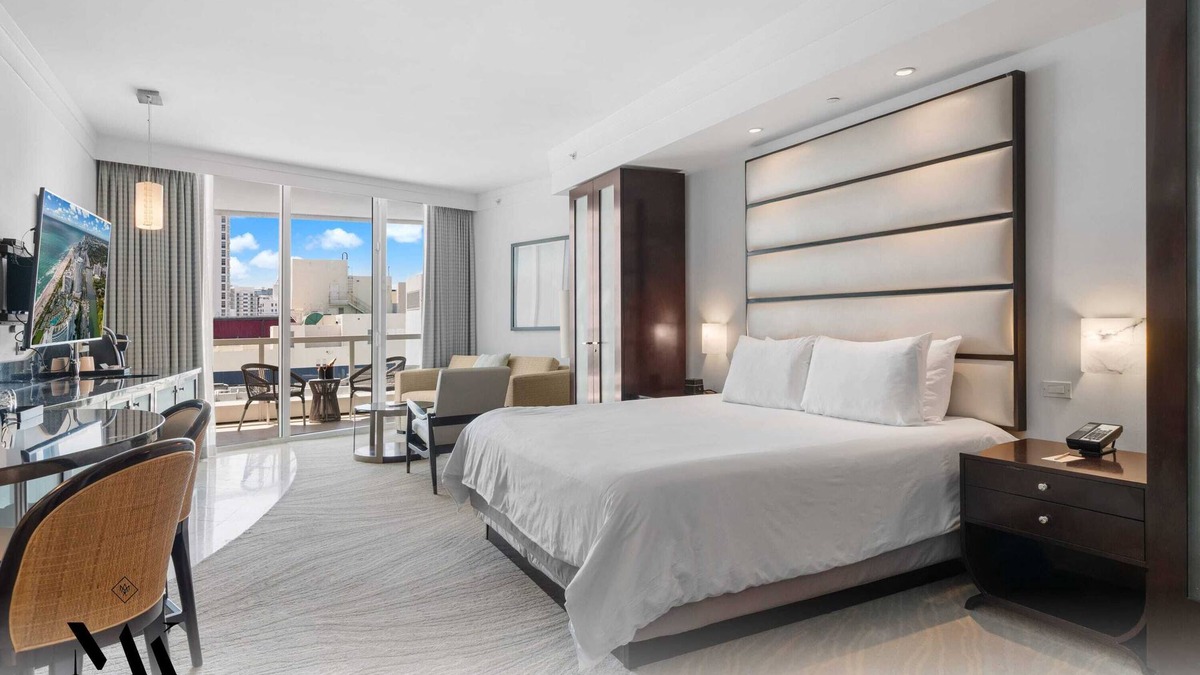 Mid Beach Apartment | FontaineBleau Resort, Balcony w/Ocean + City View