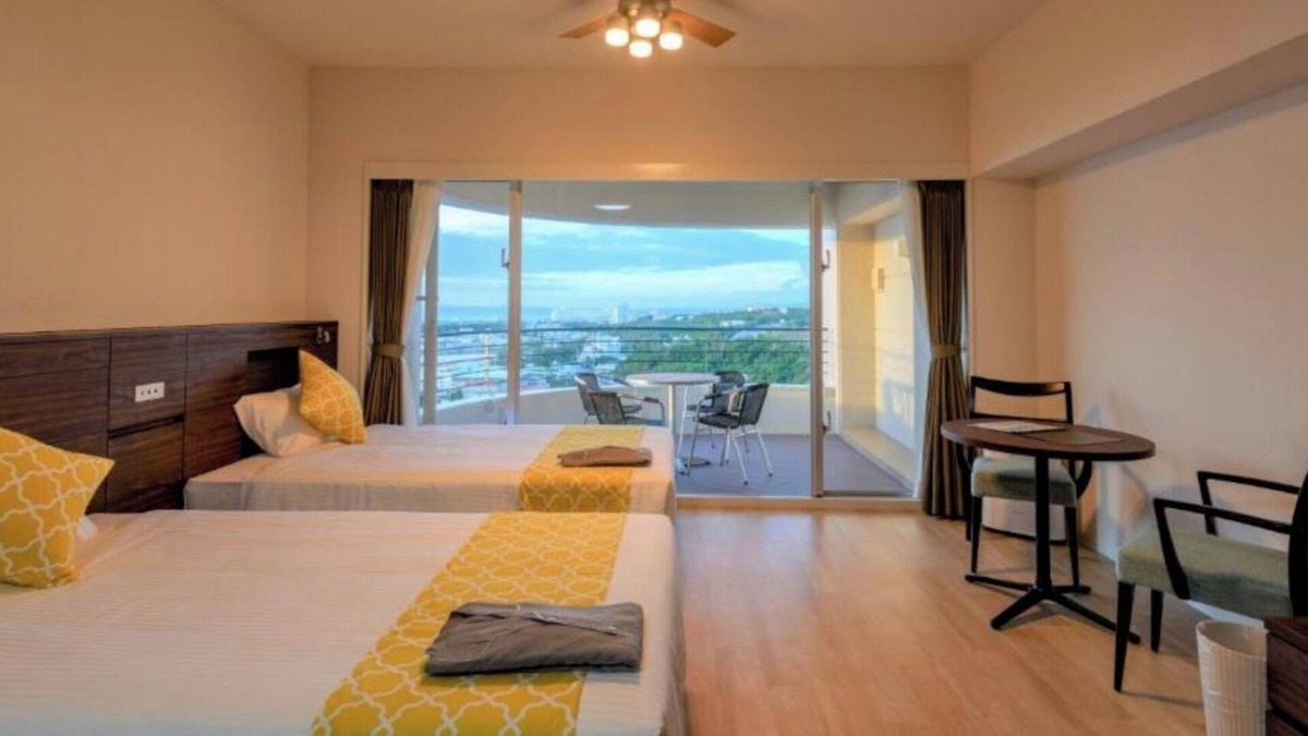 Nakadomari Hotel | For 4 people Ocean view twin vs | Room only /Kunigami-gun Okinawa