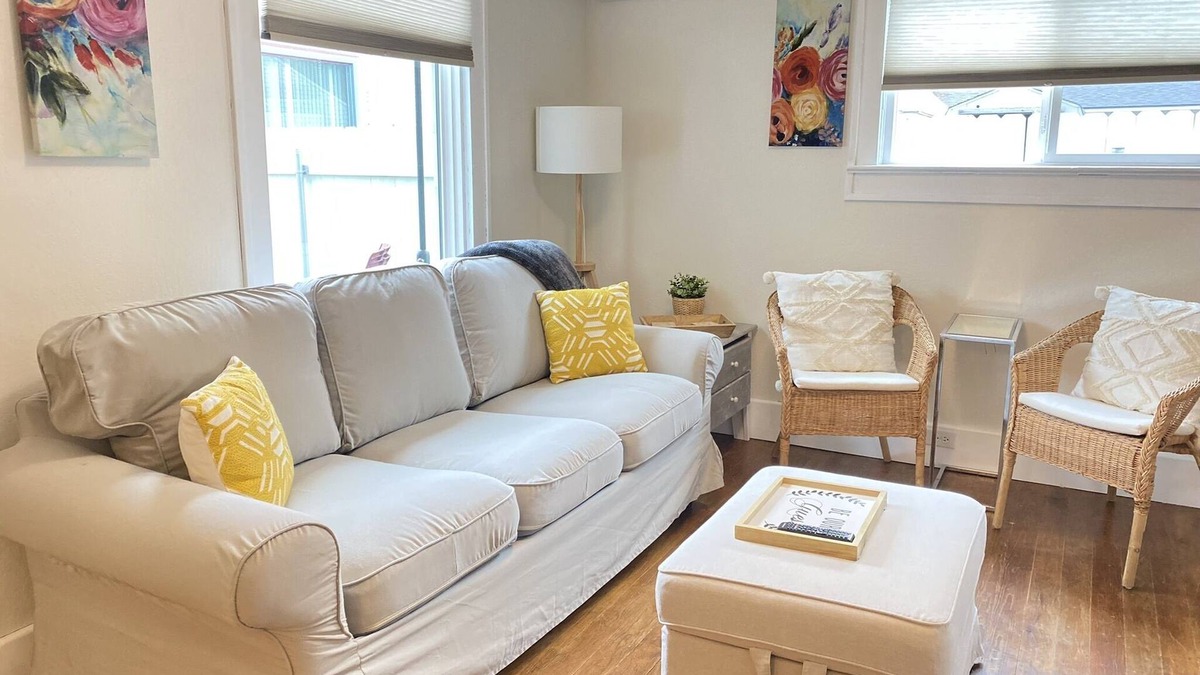 Fort Grounds House | Fort Grounds Cottage Across from City Beach, Park & Downtown!