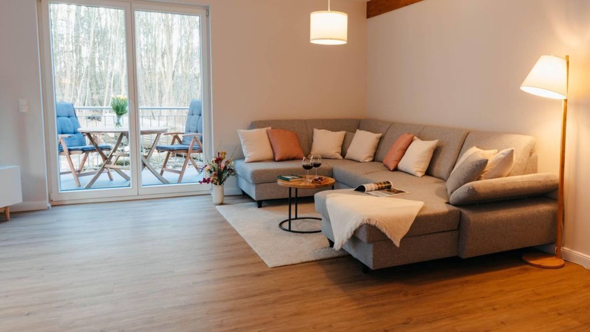 Ratzeburg Apartment | Frünn Stuuv,2 x Dusche, WC, 2 Schlafzimmer - Übermsee
