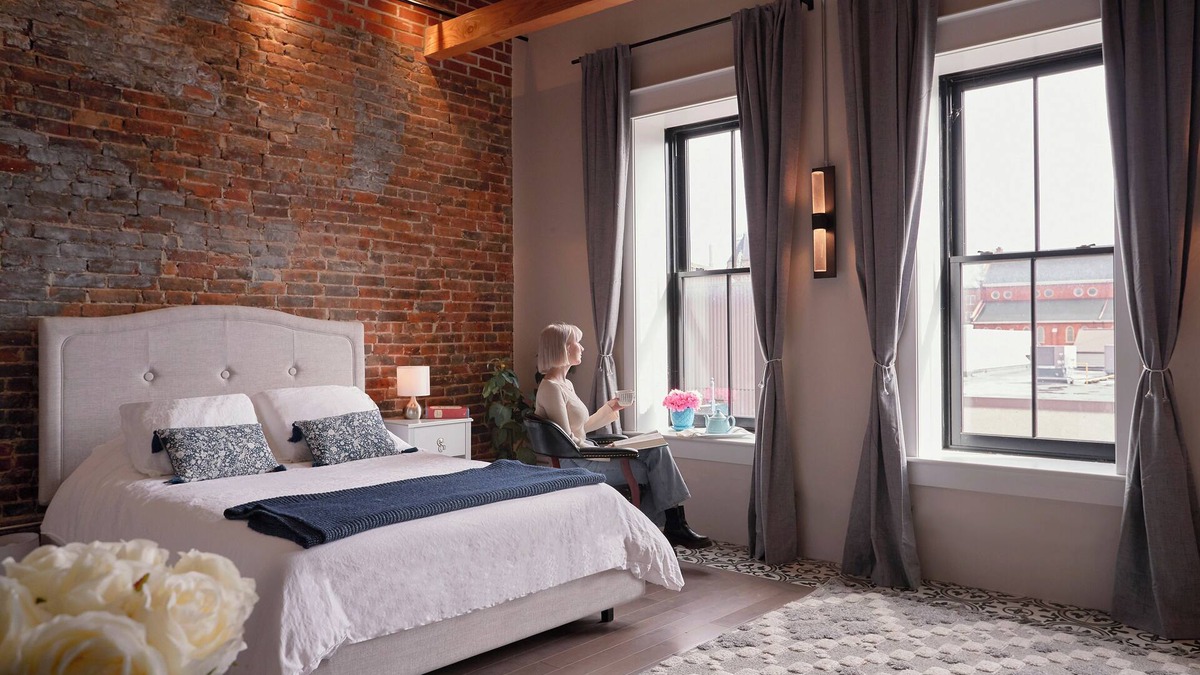 Belleville Apartment | French Inn in Downtown Belleville , right above our charming French Bistro