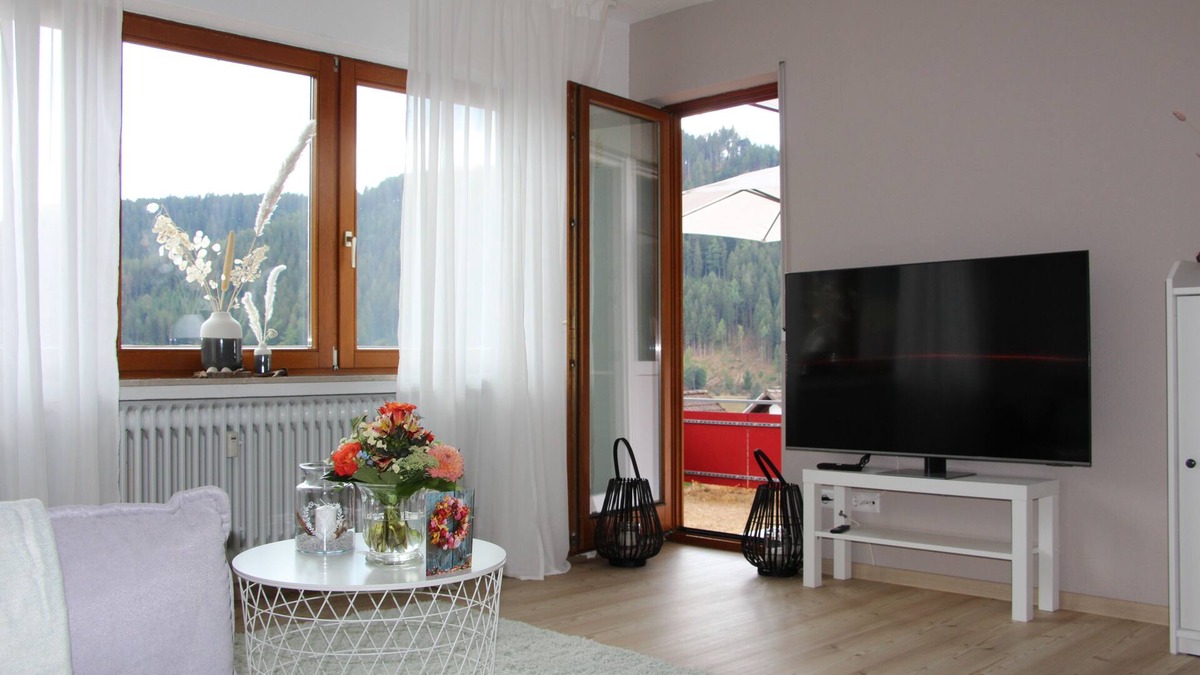 Baiersbronn Condo | Freshly renovated, bright and friendly apartment with a view of the woods