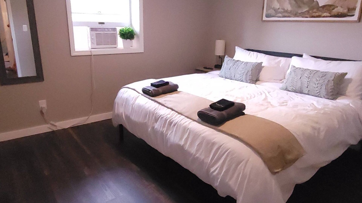 Burdett Apartment | Freshly updated apartment with ample outdoor space