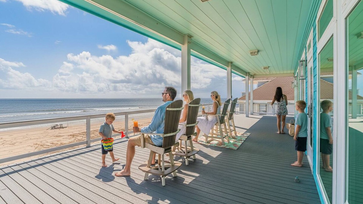 Spanish Grant House | From the moment you arrive, the Gulf stretches out before you in an endless sweep of blue and gold — a living canvas of rolling waves, soft breezes, and skies that shift with every hour. Here, the ocean isn’t just a view; it’s a rhythm that slows you