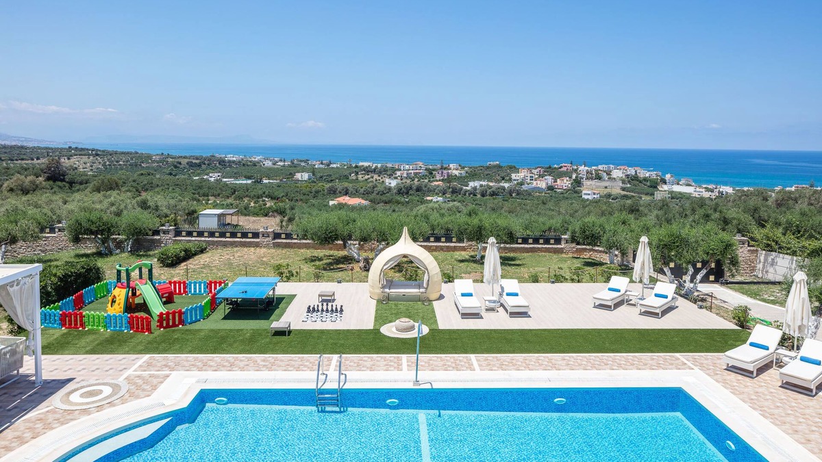 Asteri Villa | Full Privacy, 100m2 Outdoor Pool, Indoor heated Pool, Sea View!
