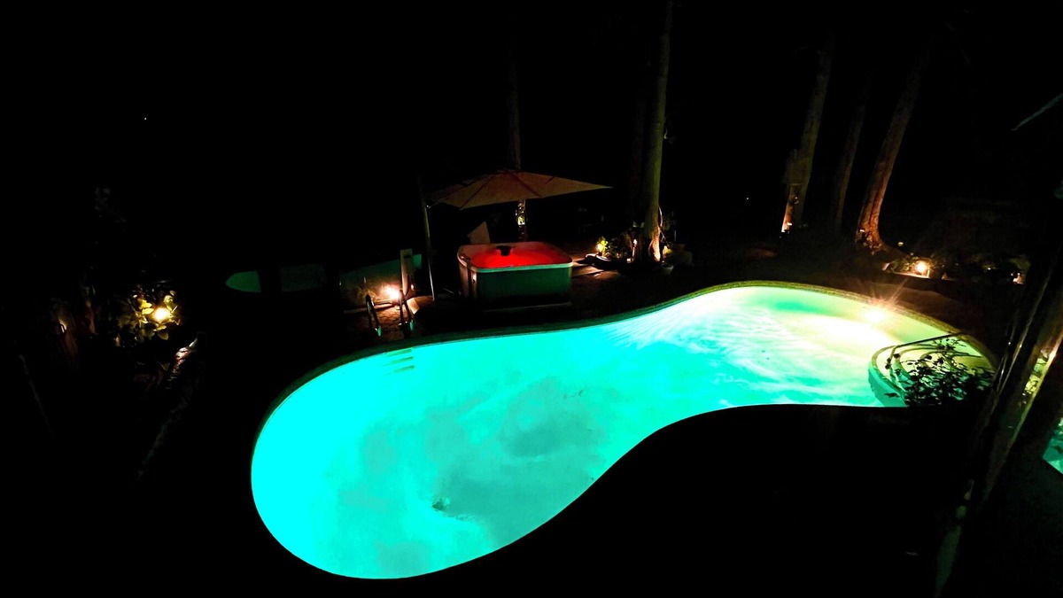 Delta Apartment | Fully AirConditioned Resort Style home living w/Hottub,outdoor shower and pool.