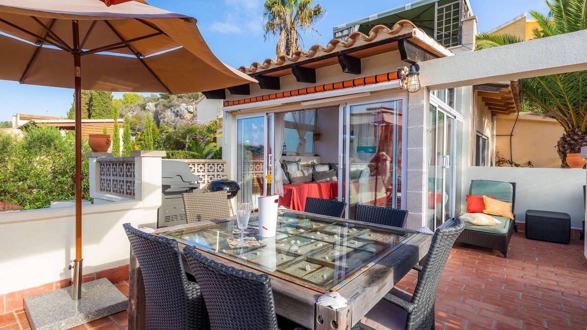Cala Anguila-Cala Mendia House | Fully-equipped Holiday Home Casa Caracol with Seaview, Terraces, Air Conditioning & Wi-Fi; Pets Allowed upon Request