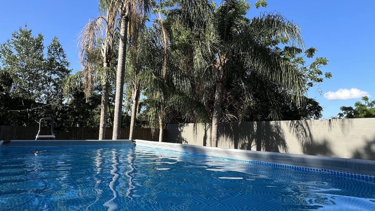 Palm Harbor House | Fully equipped: Salt Pool, Xbox, TV in every room & patio