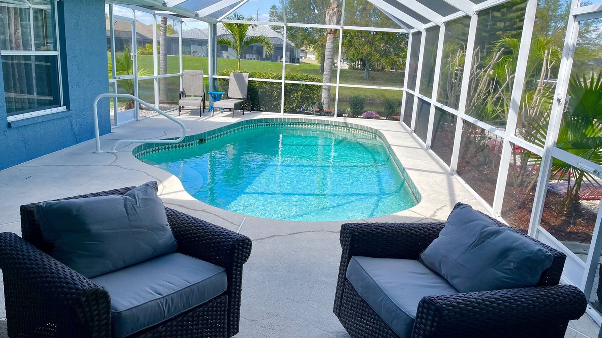 Pinehurst House | Fun house with pool and water view