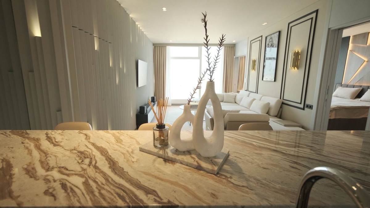 Esentepe Apartment | FURNISHED 1+1 LUXURY APARTMENT WITH EXTRA 2 DOUBLE BEDS
