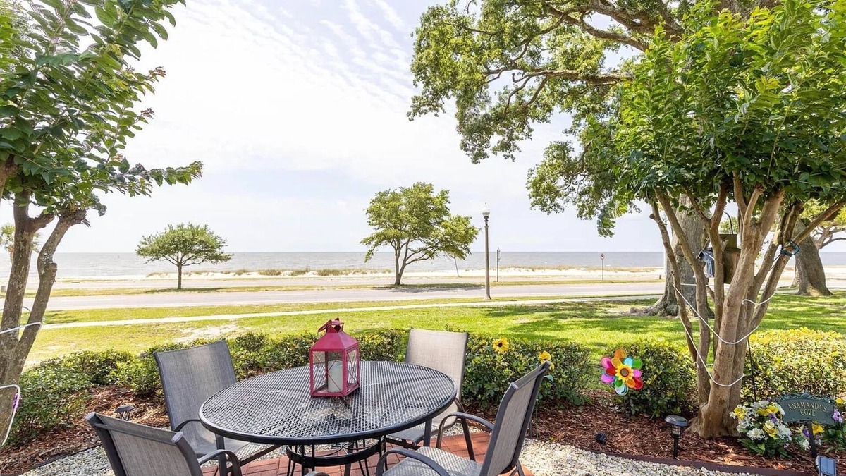Biloxi Condo | Furnished beachfront condo near Keesler. Wifi included. Cypress Cove 213