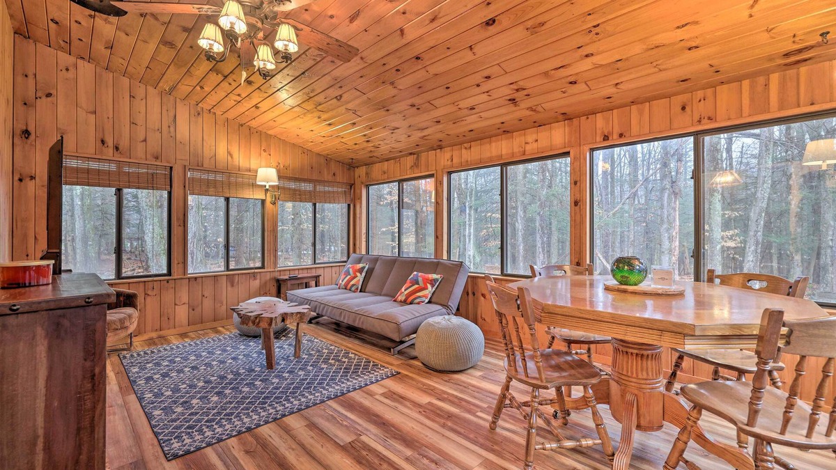 Greentown House | Furnished Deck + Fire Pit: Lake Wallenpaupack Home