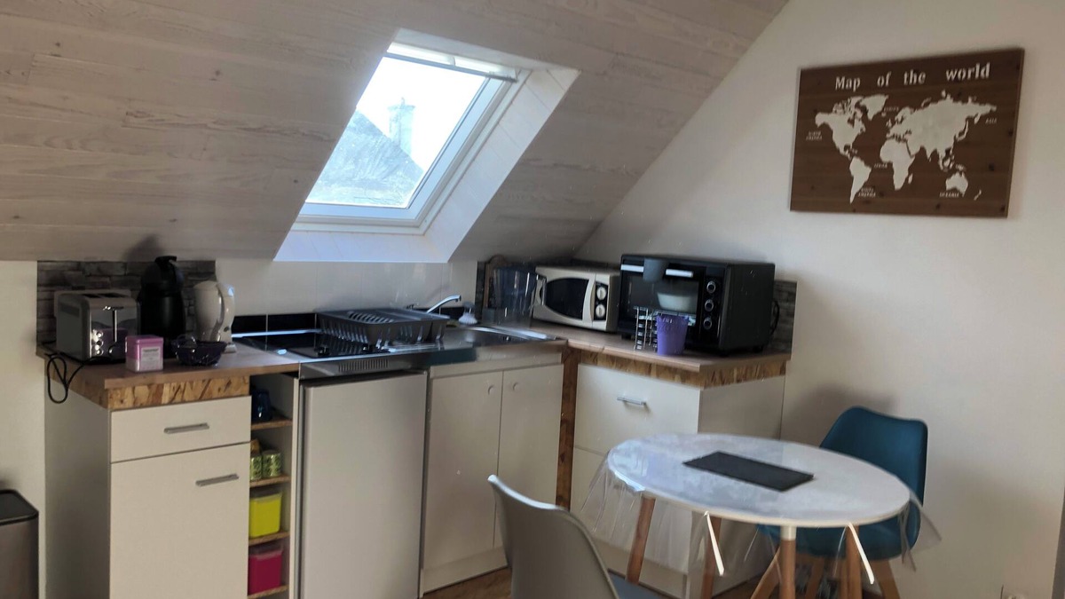 Treguier Apartment | Furnished studio in an atypical house with character.