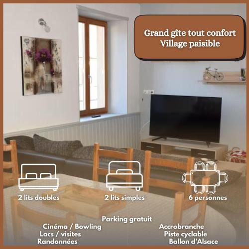Masevaux-Niederbruck Apartment | Gîte La Bandsäge rando,rivière,quietude