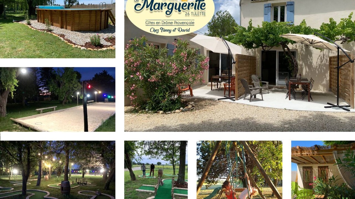 Tulette Cottage | Gîtes in the vineyards, park, swimming pool, playground, pétanque court, spa .