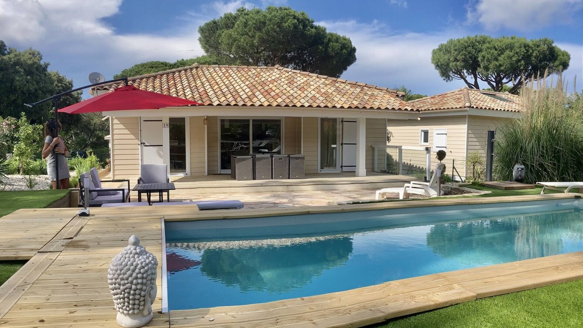 Gassin Ski Chalet | Gassin Parc oasis air-conditioned chalet for 6 + private pool
