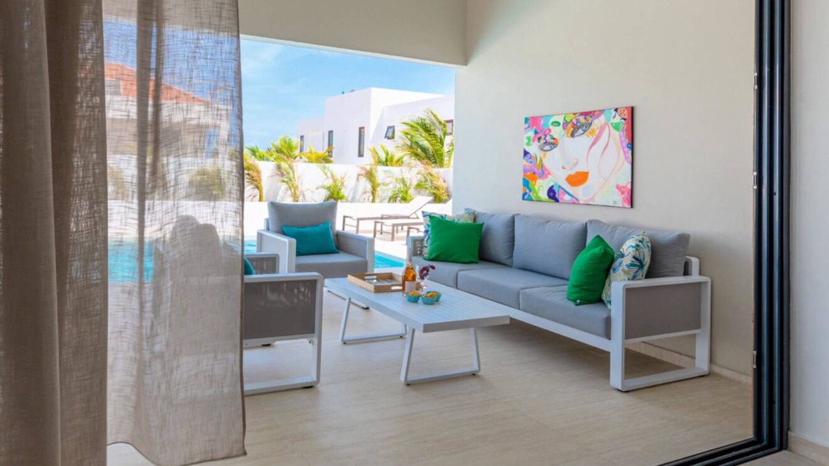 Grote Berg House | Gentle Breeze Oasis. Newly built home with swimming pool and stunning sea views