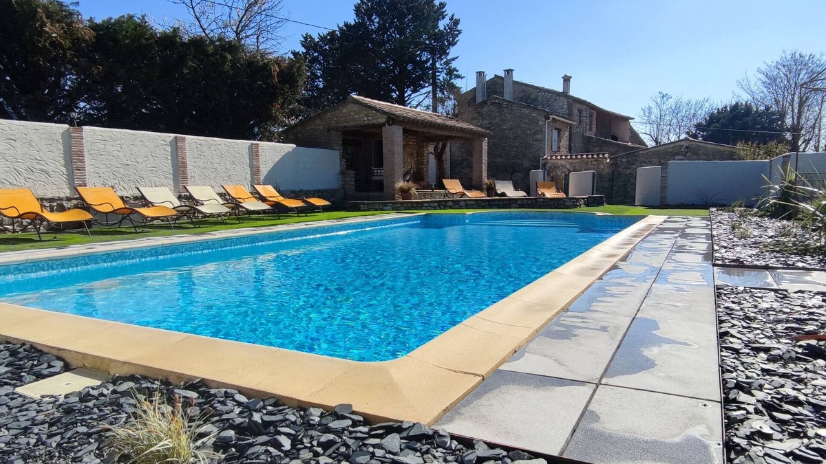Saint-Sauveur-de-Cruzieres Villa | Genuine Cévennes farmhouse: sleeps 22, private, secure swimming pool