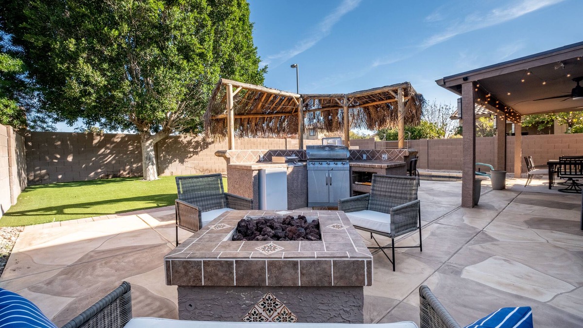Neely Farms House | Gilbert Home with Pool, Tiki Bar, Fire Pit - Near Downtown