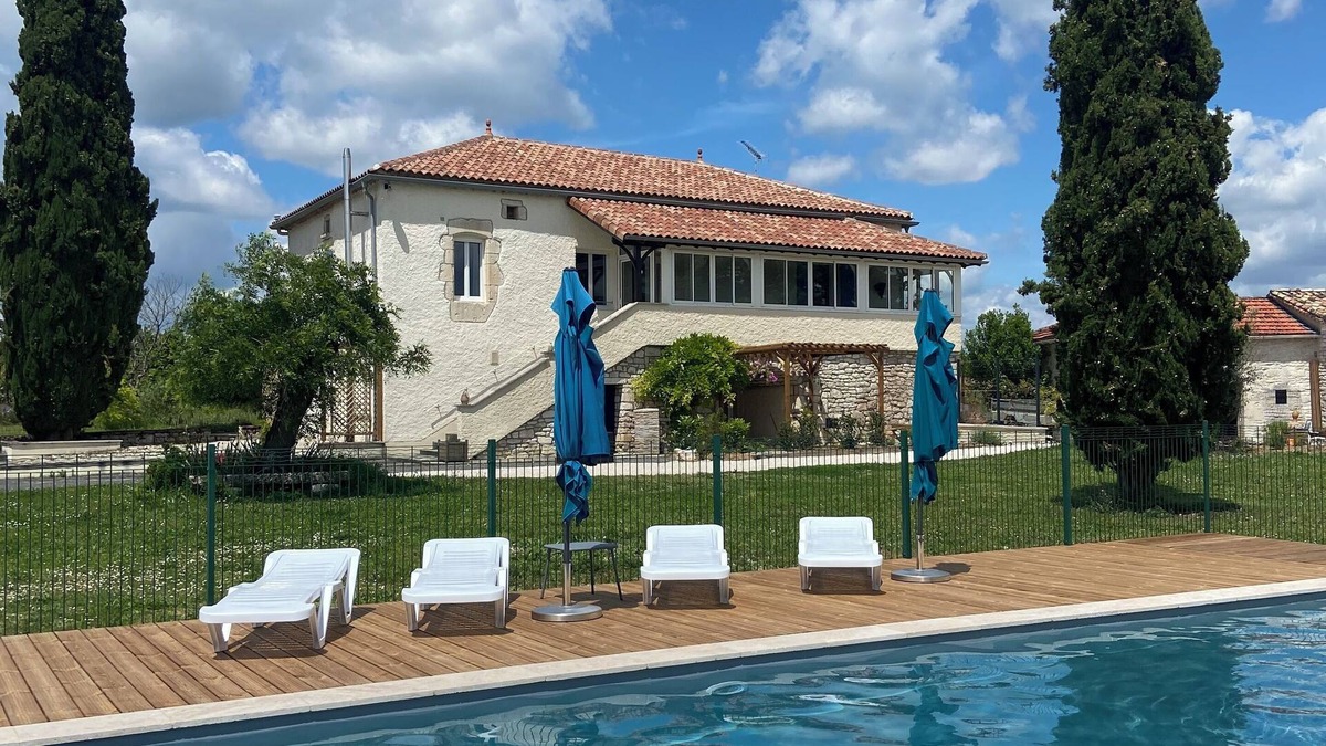 Bagat-en-Quercy House | Gîte 4 people L'observatoire with view and swimming pool