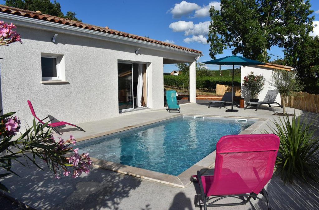 Balazuc House | Gite des Clapas Flora, villa avec piscine privée