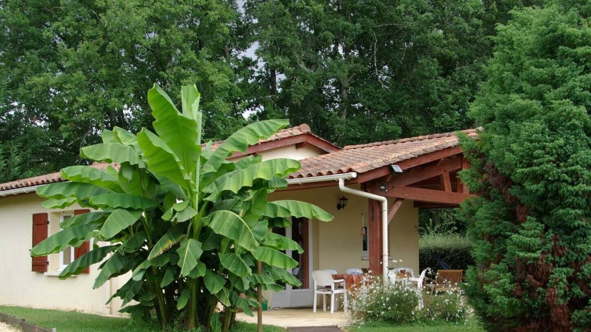 Savignac-de-Miremont Cottage | Gite LE HIBOU with garden and swimming pool covered terrace